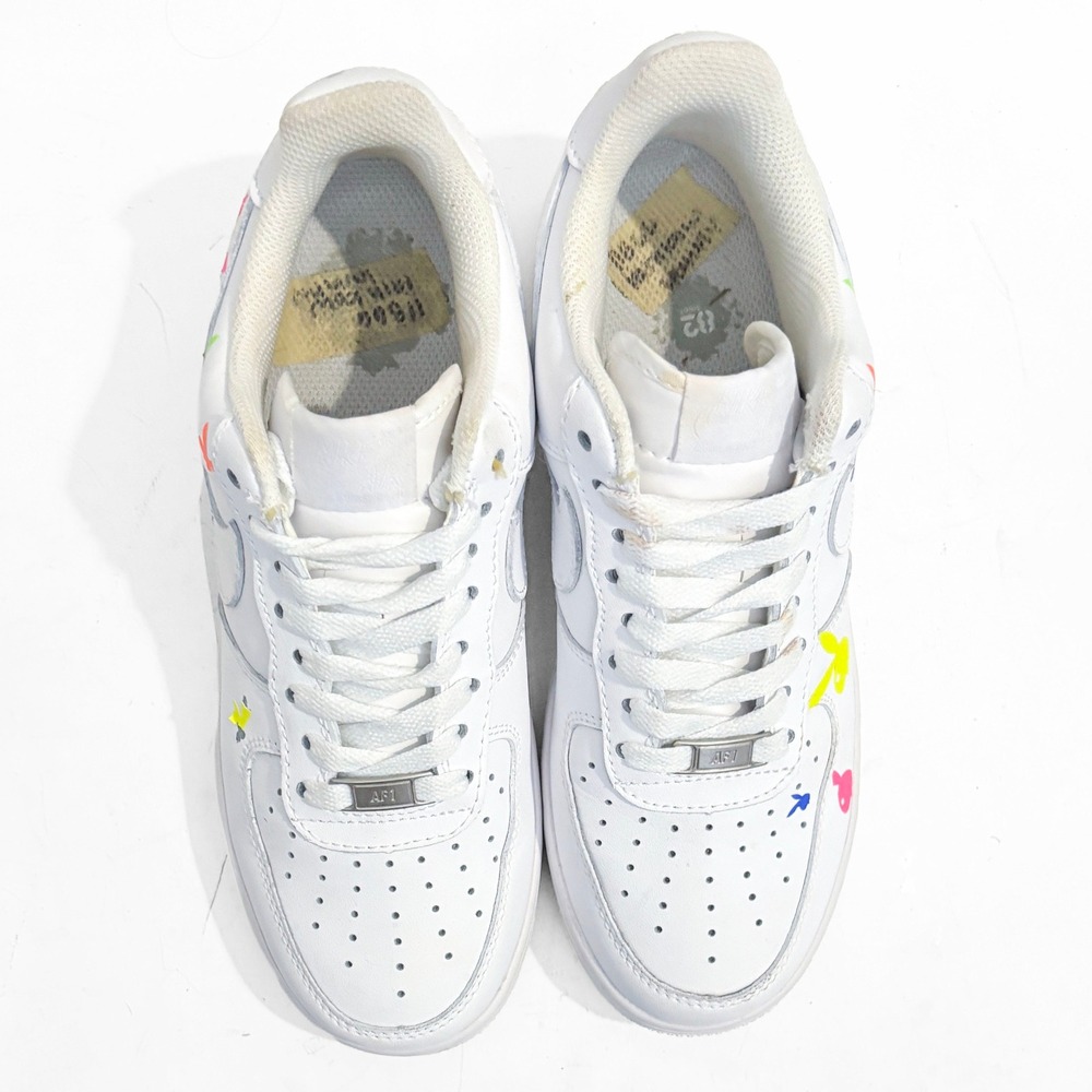 Nike Air Force 1 Custom Rainbow PLAYBOY Low White‎ M 7/W 8.5 - Picture 7 of 11